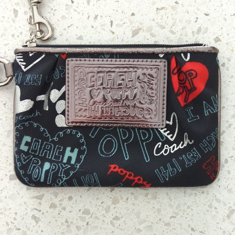 Coach Poppy Graffiti Wristlet Rare Print 2010 - Picture 3 of 11